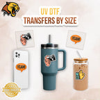 UV DTF Transfers by Size