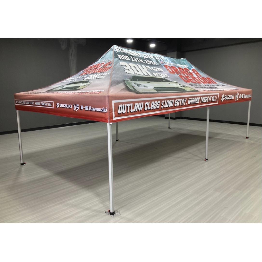 Tent 10 FT X 20 FT - 50 mm Aluminum Hex Frame - Heavy Duty