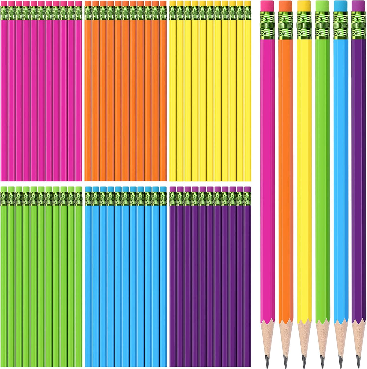 TecUnite 600 Pencils – Rainbow Colors